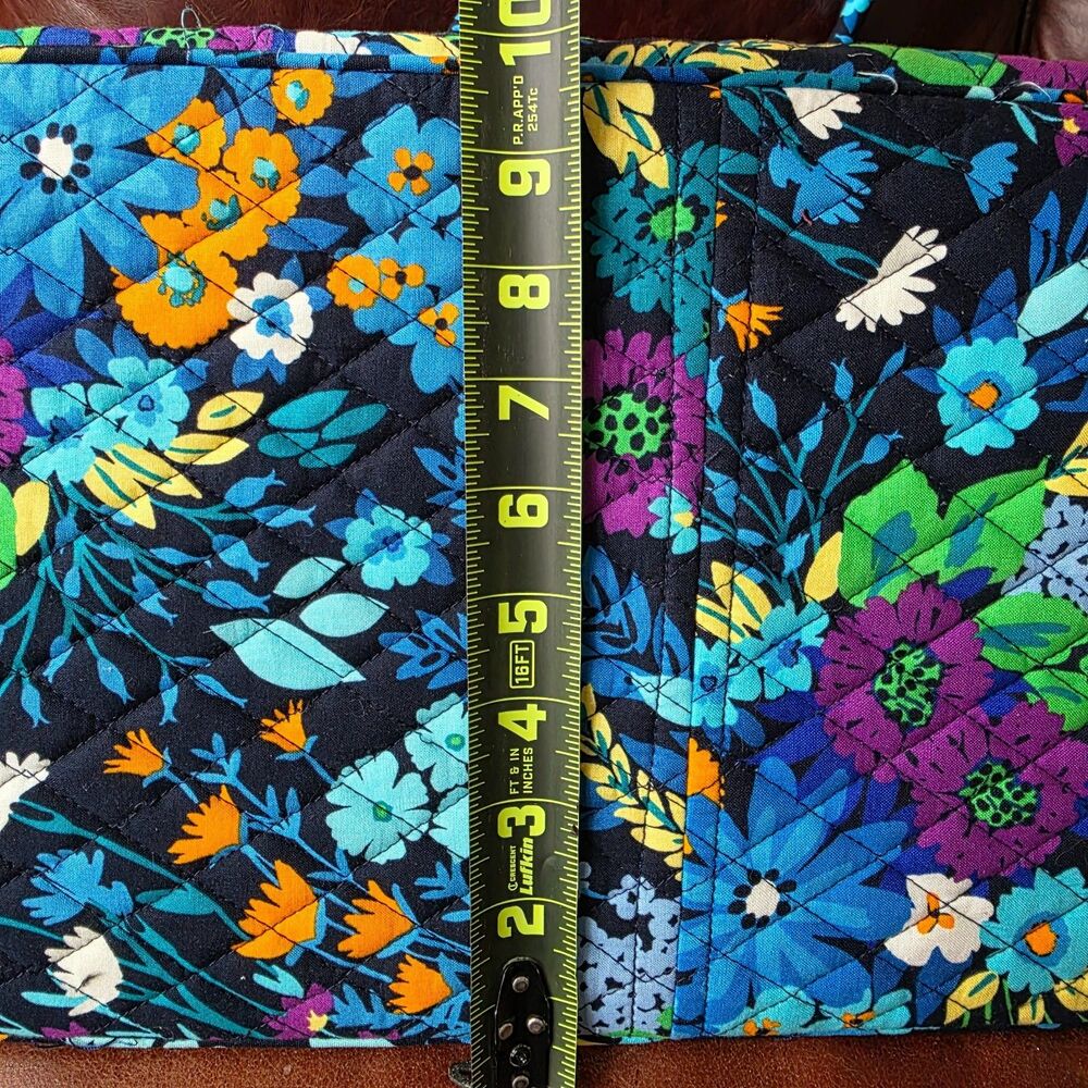 Vera Bradley Midnight Blue Floral Weekender Carry‑On Bag with Trolley Sleeve - Picture 15 of 16